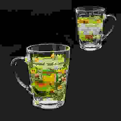 Кружка для чая 300 мл. Каппучино &quot;Имбирный чай с лимоном&quot; 103-008