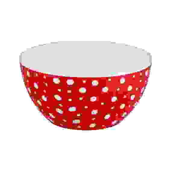 Чаша &quot;Горошек&quot; 2л. (бел.-крас.)(уп.22)