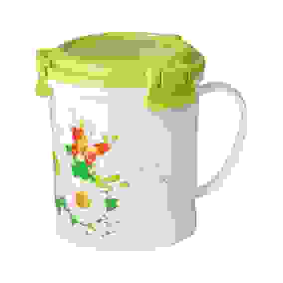 Кружка с крышкой \"Ромашки\" 0,6л. (уп.20)