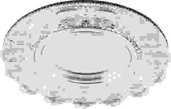 Светильник ИВО-50w G5.3 CD910 хром с прозрачным стеклом 4000К со светодиодной подсветкой