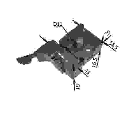 Выключатель подходит для дрели (Китай) DWT реверс загн.вверх 6А