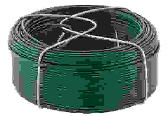 Проволока с ПВХ покрытием, зеленая 1,5 мм, длина 50 м// Сибртех