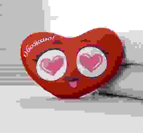 Подушка антистресс "Обожаю", сердце