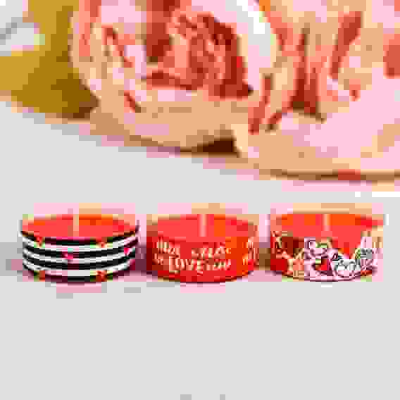 Набор чайных арома-свечей «Ты моя половинка», 3 шт