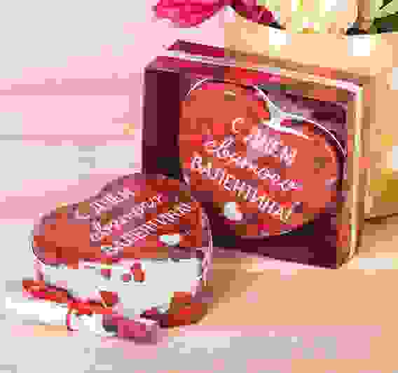 Шкатулка и открытка &quot;С любовью!&quot; в подарочной коробке