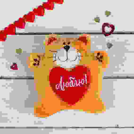 Магнит «Люблю», котик