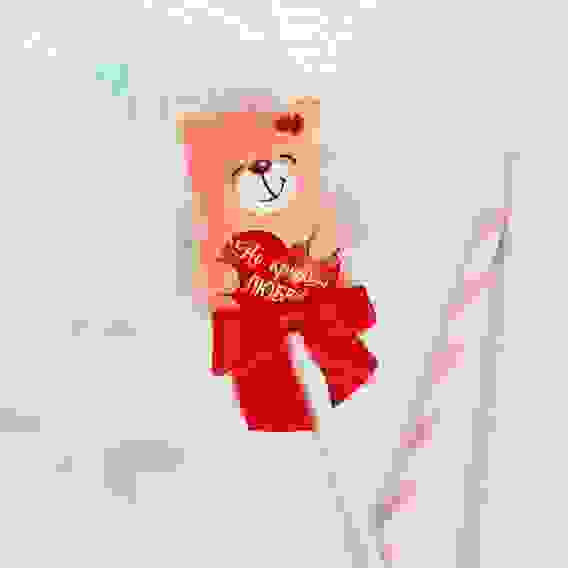 Мягкая игрушка на палочке «На крыльях любови», мишка