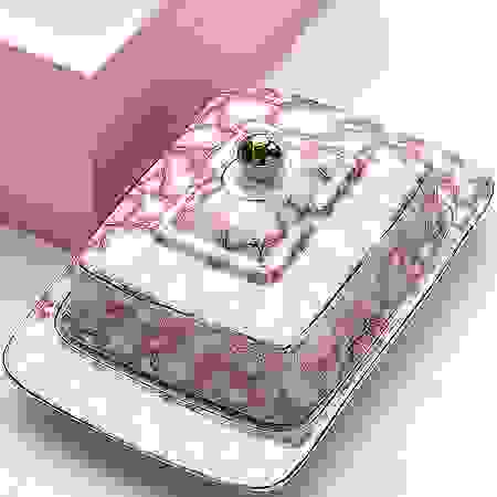 Масленка керам/фарфор &quot;РОЗЫ&quot; МВ (х24)