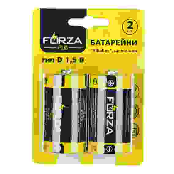 FORZA Батарейки 2шт \"Alkaline\" щелочная, тип D, BL