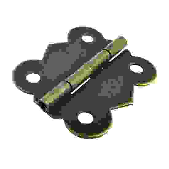 Петля карточная фигурная 25х30 (2 шт) бронза