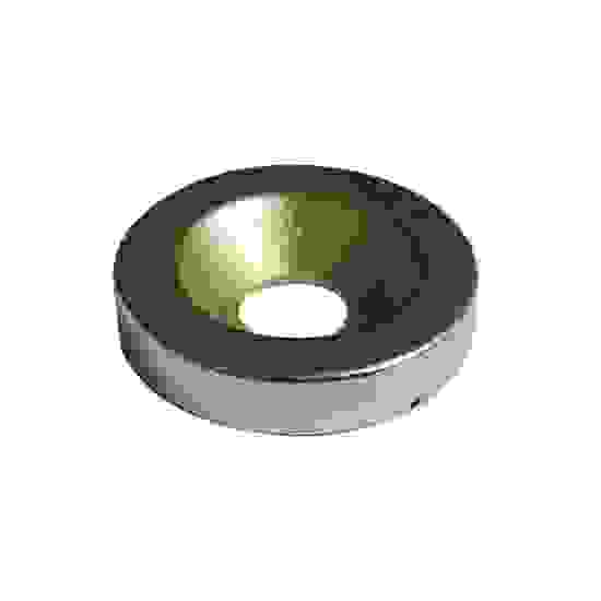 Магнит 15 мм с отверстием, никель