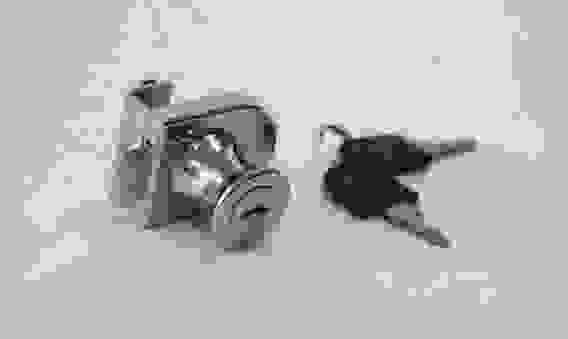 Замок меб. д/стекл.дв. (1ств.) хром