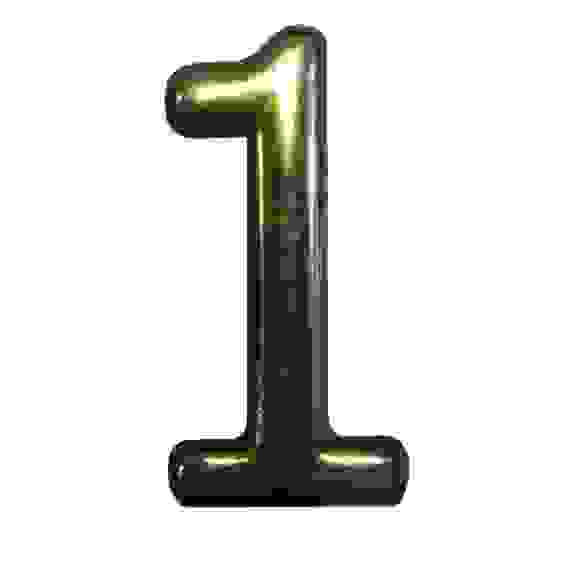 Цифра "1" 50мм. пластм. клеящ. золото