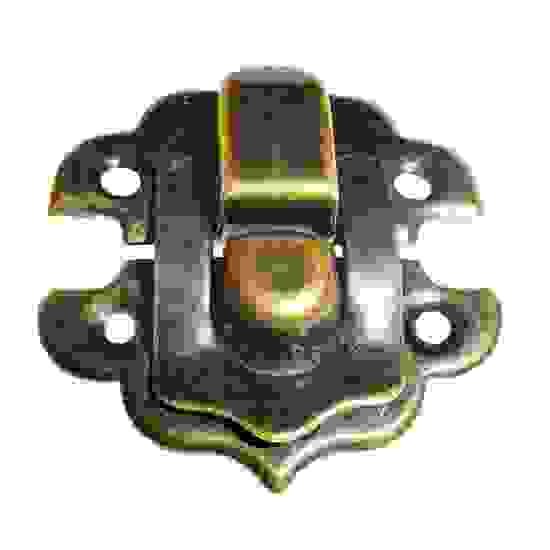 Замочек для шкатулок 30х30 бронза