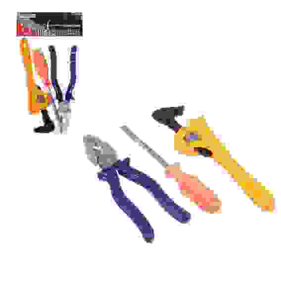 Набор игровой &quot;Инструменты&quot;, 3пр., пластик, 8х14х1см, 4 дизайна ИГРОЛЕНД