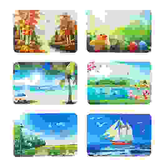 Столик складной, ДВП, 60х40х30 см, ДВП, металл, 6 дизайнов