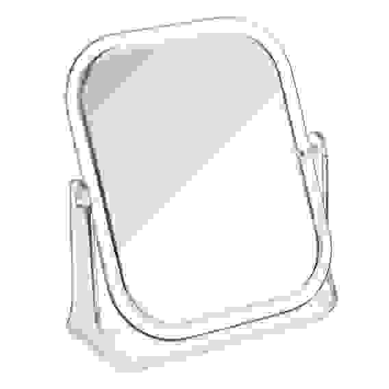 Зеркало настольное прямоугольное, 15х18см, пластик прозрачный