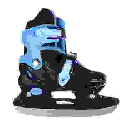 Коньки ледовые раздвижные S:31-34, сине-черный SILAPRO