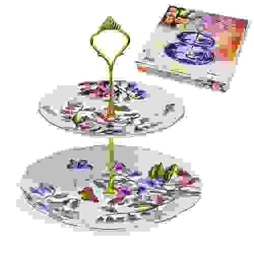 Фруктовница двухъярусная ДУШИСТЫЙ ГОРОШЕК цв.уп. 545789