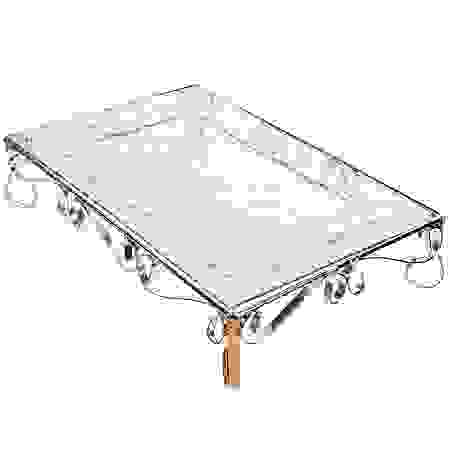 Блюдо на ножке 36,5х26см стекло LR 28671