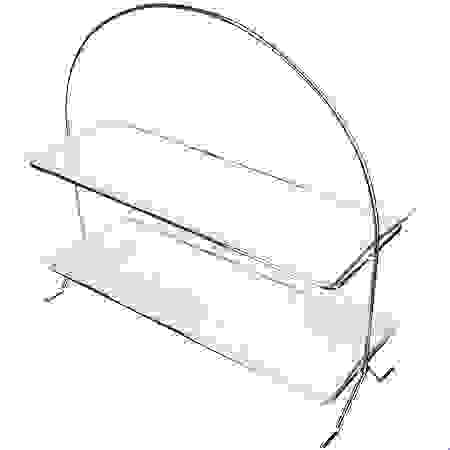 Блюдо на подставке 35х14см 2-яруса LR 28676