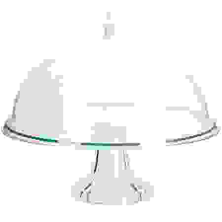 Блюдо с крышкой стекло 26х26см LR 28672