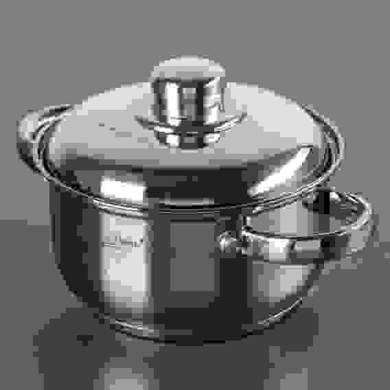 Кастрюля 1,8л [ГРЕТТА-МК] d-16 металл.кр. индукц. дно