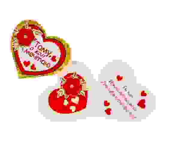 Открытка-шильдик &quot;Тому, о ком мечтаю&quot; красный цветок 4692451