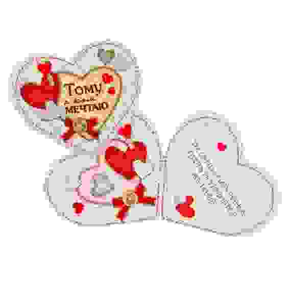 Открытка-шильдик &quot;Тому, о ком мечтаю&quot; глиттер, сердечки 4680477