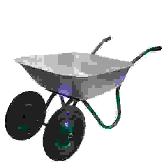 Тачка садовая 4562Р двухколесная БЕЛАМОС 80кг 85 л