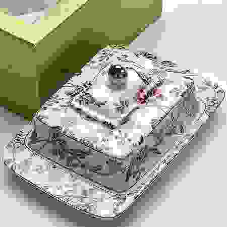 Масленка керам/фарфор \"васильки\" 21090