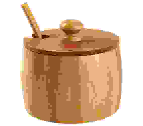 Банка для специй с ложкой бамбук 4,7*9см