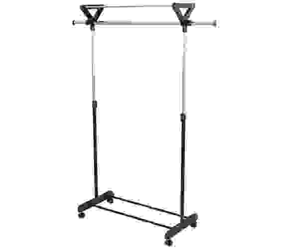 Вешалка напольная для одежды В106-181 Ш86-136 Г43 см на колесиках макс вес 20кг