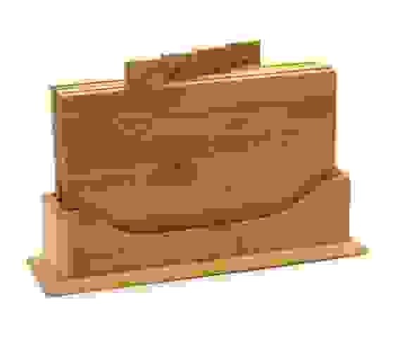 Набор досок разд. 5пр бамбук (4 доски 220*160*8мм + подставка)