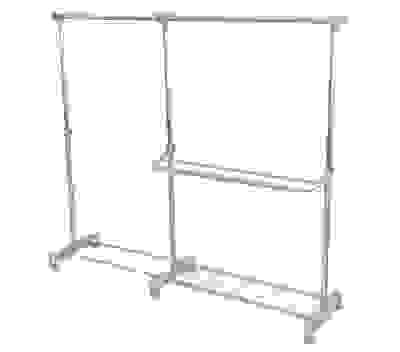 Вешалка напольная для одежды В95-168 Ш106-172 Г43 см на колесиках макс вес 24кг