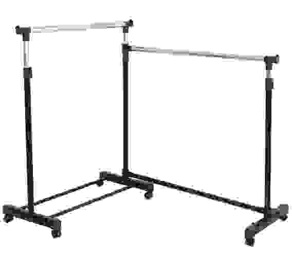 Вешалка напольная для одежды В98-182 Ш88/105-193 Г43 см на колесиках макс вес 20кг