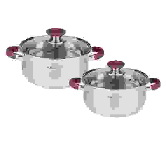 Набор кастрюль 4пр [БЕРТА] (2,0л + 3,0л) в подар.упак