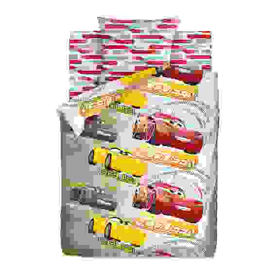 Комплект постельного белья 1,5 хлопок &quot;Тачки&quot; (50*70) рис. 8880+8876 вид 2 Соревнования