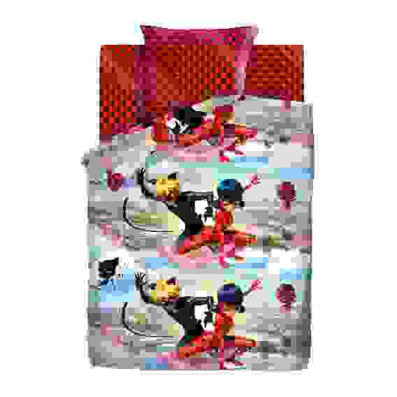Комплект постельного белья 1.5 хлопок LadyBug (70х70) рис. 16022-1/16023-1 Леди Баг и Супер Кот