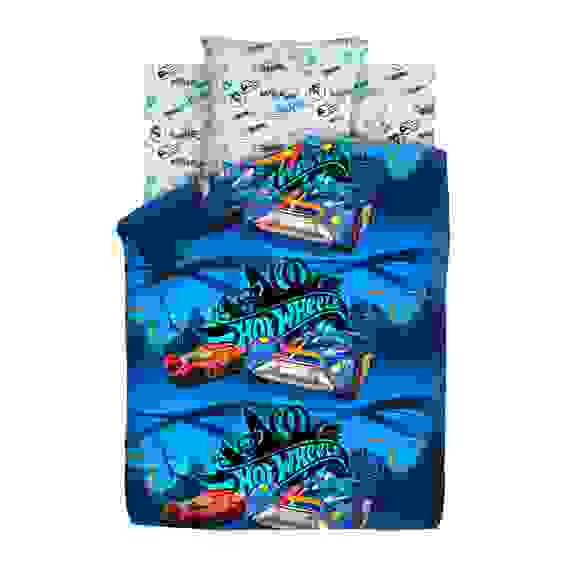 Комплект постельного белья 1.5 бязь Hot Wheels (70х70) рис. 8950-1/8951-1 Найт Сити