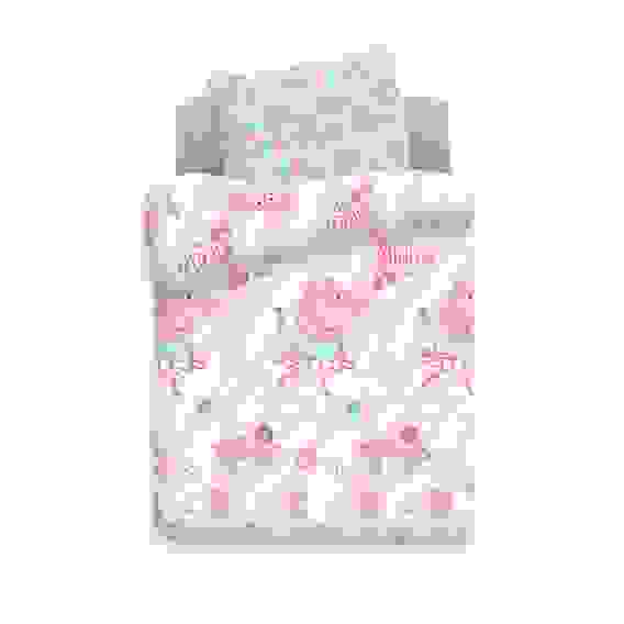 Акция! Комплект пост белья детский хлопок "Свинка Пеппа" рис.8804+8805 вид 1 Пеппа балерина