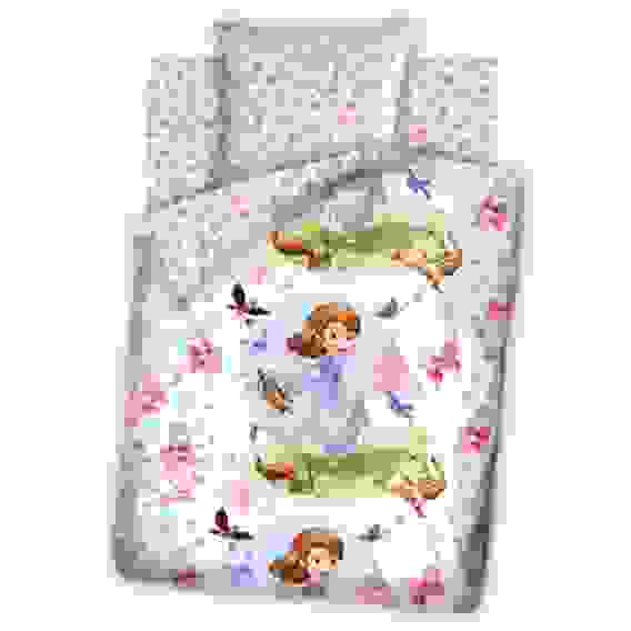 Акция! Комплект пост белья 1,5 хлопок &quot;София Прекрасная&quot; (70*70) рис. 8721+8722 вид 1 Наперегонки с