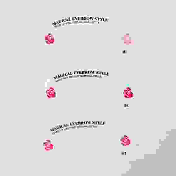 Набор трафаретов для макияжа и коррекции бровей, 3 шт