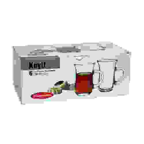 Набор 6-ти стаканов для чая с ручкой Tea&amp;Coffee&quot; (145 мл) 55411