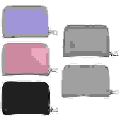 Визитница на молнии, 12 отделений, ПУ, 10,5x7,5x2,5см, 5 цветов, #CH2017-03 PAVO