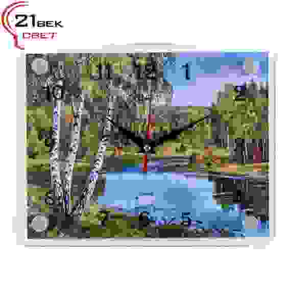 Часы настенные &quot;Лебеди в лесном озере&quot;&quot;21 Bek&quot;