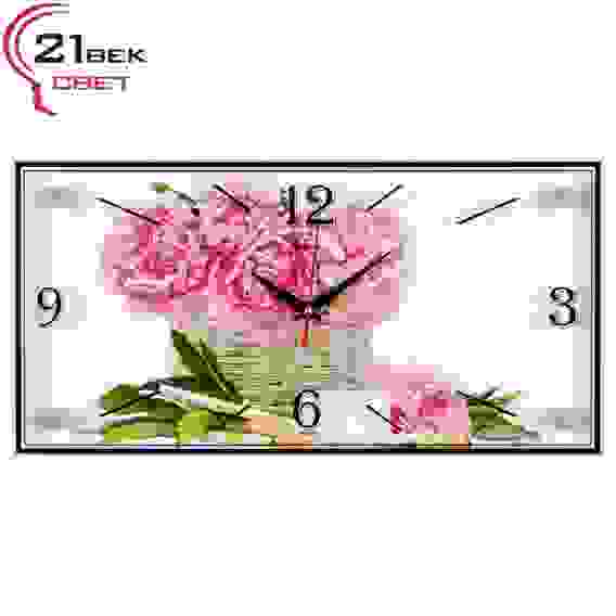 Часы настенные \"Пионы в корзине\""21 Bek\"