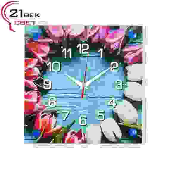 Часы настенные &quot;Бутоны&quot; &quot;21 Век&quot;