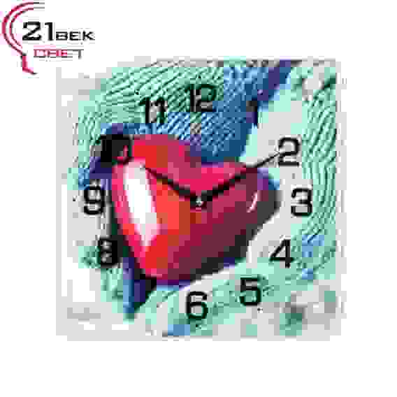 Часы настенные "Сердце в руках" "21 Век"