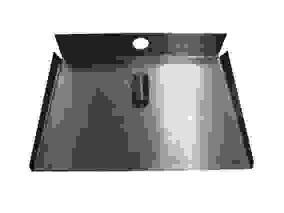 Лопата снеговая 500х600мм, 3-бортная, алюм. S=1.5ммм без планки б/ч